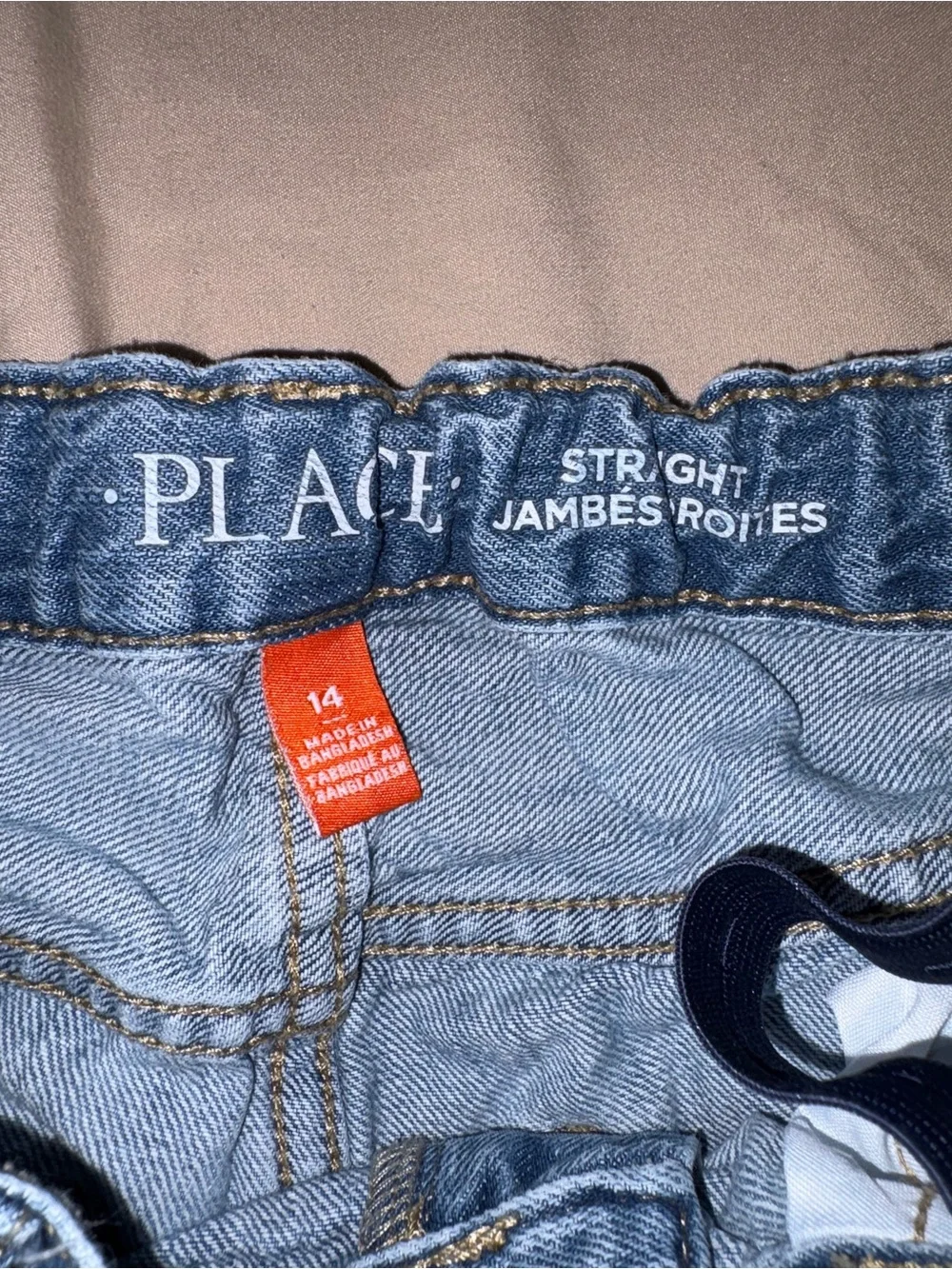 The Children’s Place Boys Straight Leg Jeans Size 14 Adjustable Waist Blue